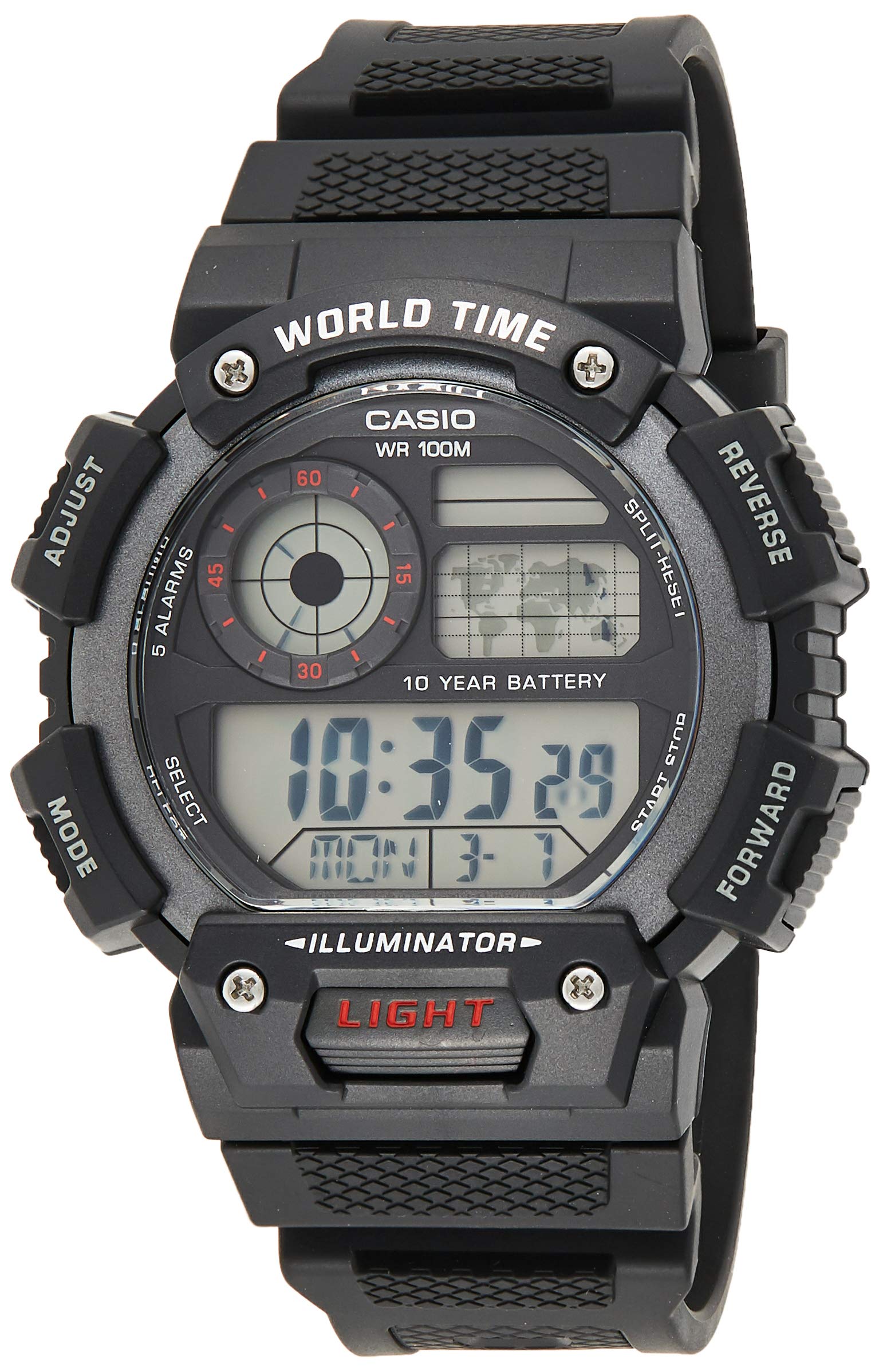 CASIO Herren Armbanduhr Digital Quarz Harz AE-1400WH-1AVEF