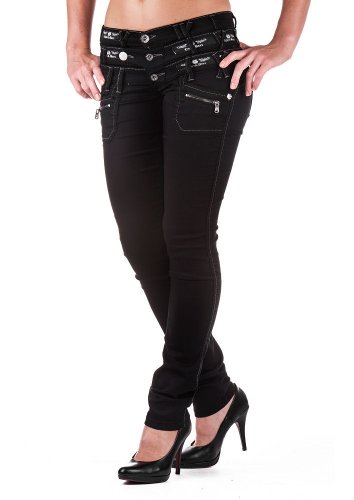 Cipo & Baxx Damen Jeans CBW-0313 Größe 28W / 32L