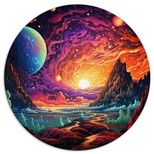 Puzzle für Erwachsene „Cosmic Planet Spectacle“, 1000 Teile, Puzzle-Geschenke, 26,5 x 26,5 Zoll, und das Puzzle, anspruchsvolles Spiel-Puzzle