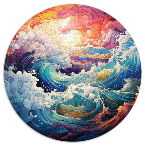 Spielgeschenk Jigsaw Ocean Thrills farbenfrohes Puzzle für Erwachsene 1000 Teile 67,5 x 67,5 cm Familienpuzzle Geschenk Stressabbau Urlaub zu Hause Zeit totschlagen