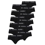 PUMA Basic Brief Men Herren Unterhose Pant Unterwäsche 12er Pack, Farbe:230 - Black/Black, Bekleidungsgröße:XL