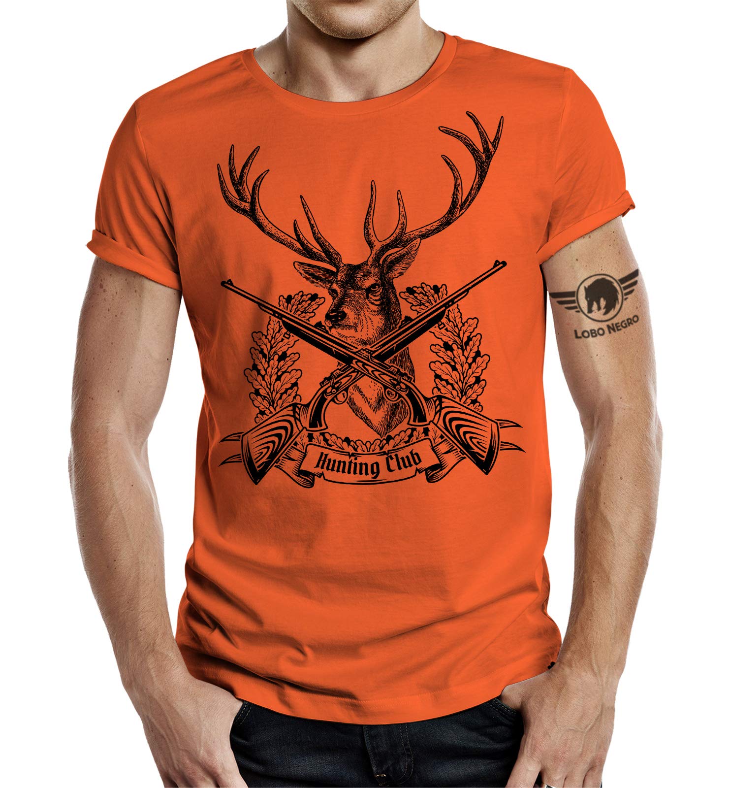 Jäger T-Shirt: Hunting Club II Orange 3XL