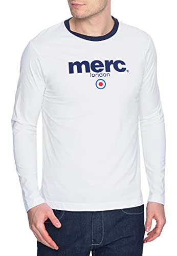 Merc of London Herren Fight, T-Shirt, Weiß (Weiß), M