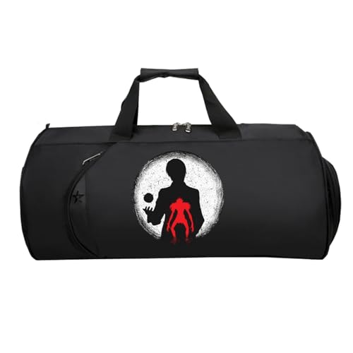 Death No. te Kleine Reisetasche Damen, Faltbare Reisetasche HandgepäCk, Reisetasche Weekendertasche füR Damen Herren Flugzeug(Black 11)