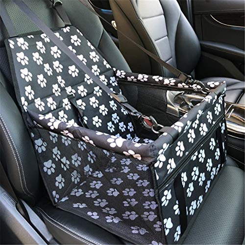 Autositz Hund Hundeautositz Hundesitz Pet Booster Seat Haustier Autositz Hundezubehör Hund Reisesitz für Auto Hundereiseträger Welpenautositz Black&White