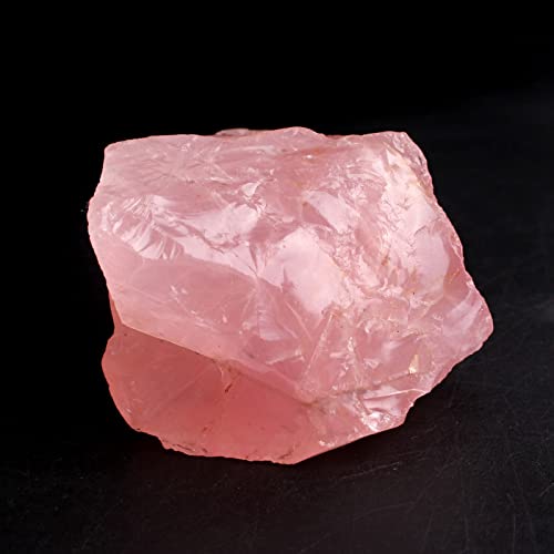 1 STÜCK Natürlicher Rosenquarz-Kristall-Rosa-Stein-Exemplar Raue Chakra-Mineralien-Ausgangsdekoration, Rosenquarz, 50-70 g