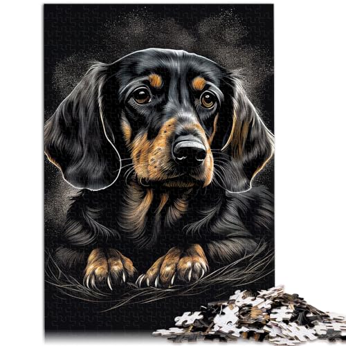 Puzzle, Geschenke, Spielzeug, Dackel, 1000 extragroße Teile, Holzpuzzle, Spaß für Aktivitäten zu Hause, Geburtstagsgeschenk, Reisegeschenke, 1000 Teile (50 x 75 cm)