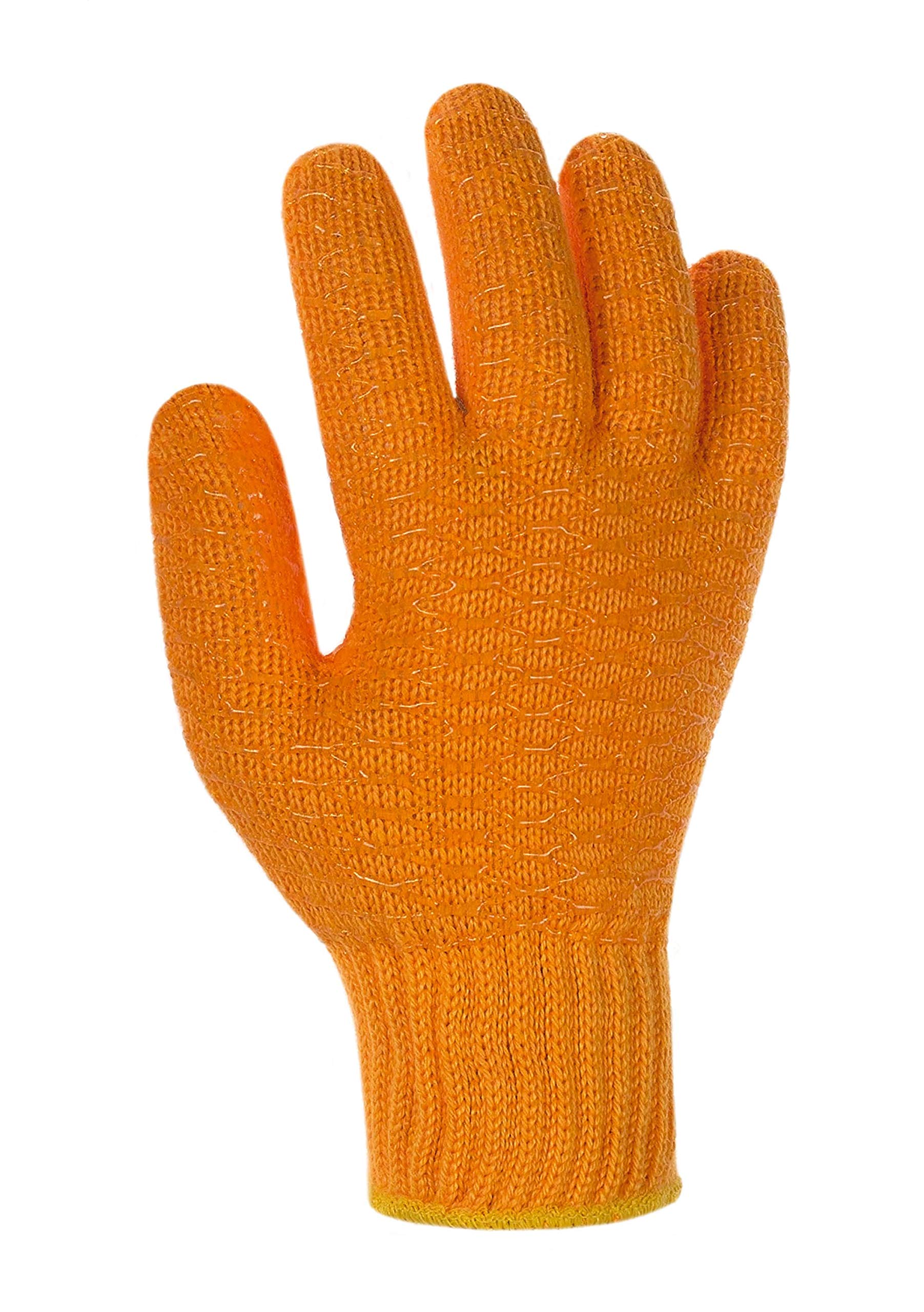 (12 Paar) teXXor Handschuhe Grobstrickhandschuhe Criss Cross 12 x orange 11