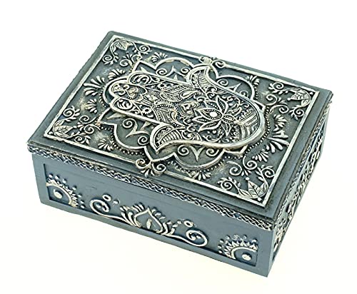 Vogler 837-1253 Tarotbox Hand der Fatima reich verziert für Tarotkarten 14 cm Tarot