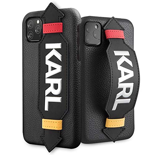 CG Mobile Schutzhülle für iPhone 11 Pro Karl Lagerfeld Strap Cover Schwarz