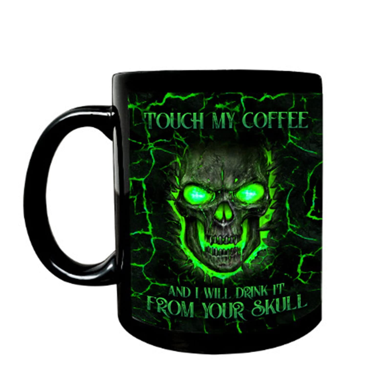 Lustige Kaffeetasse Touch Drink It Skull Ml Teetasse Halloween Weihnachten Geburtstagsgeschenk