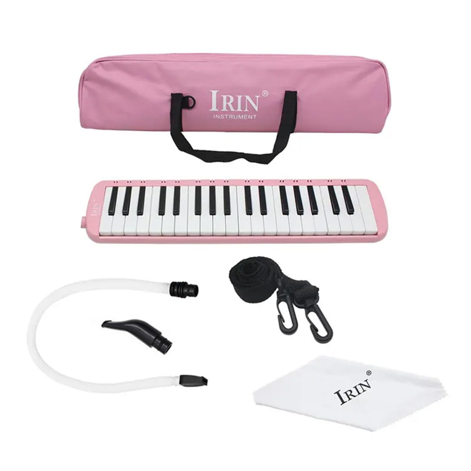 37 Tasten Melodica Instrument Air Piano Keyboard Pianica Mundharmonika Musikinstrument mit Tragetasche für Anfänger Air Piano Keyboard Tragbare Mundharmonika Multifunktional