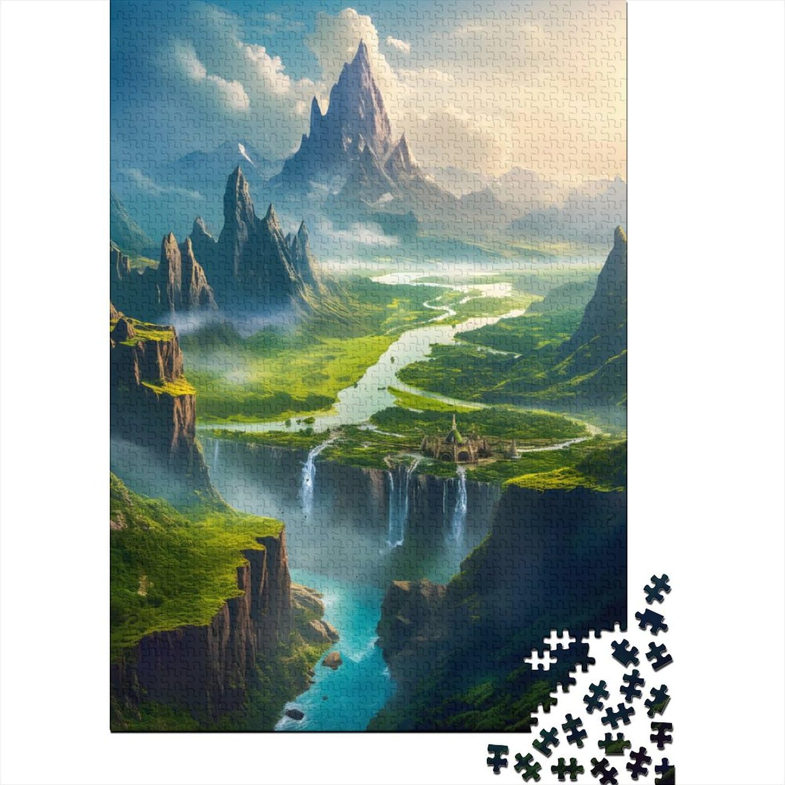 1000-teiliges Puzzle für Erwachsene und Teenager, Fantasie-Natur, Holzpuzzle für Erwachsene und Teenager, Holzpuzzle für Erwachsene und Teenager, 75 x 50 cm