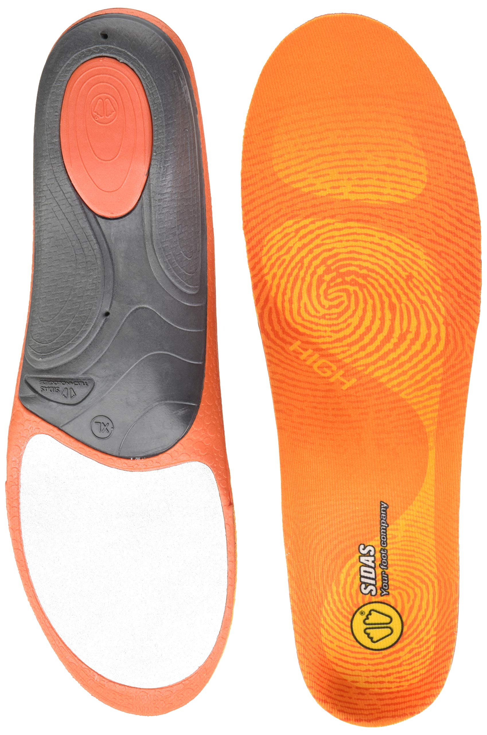 SIDAS 3Feet Winter High-Einlegesohlen Sohlen, Orange, XL