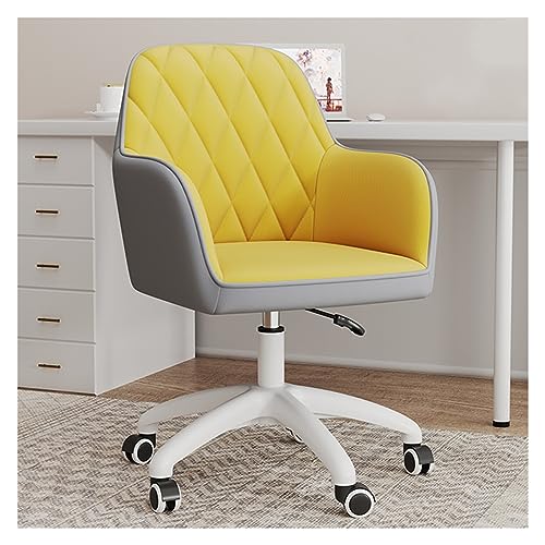 AJYBYUKJ Ergonomischer Bürostuhl, 360° drehbar, Schreibtischstuhl mit Armlehne, Executive-Computerstuhl, Beistellstuhl für Homeoffice, Empfang, höhenverstellbare Loungesessel Beauty Comes