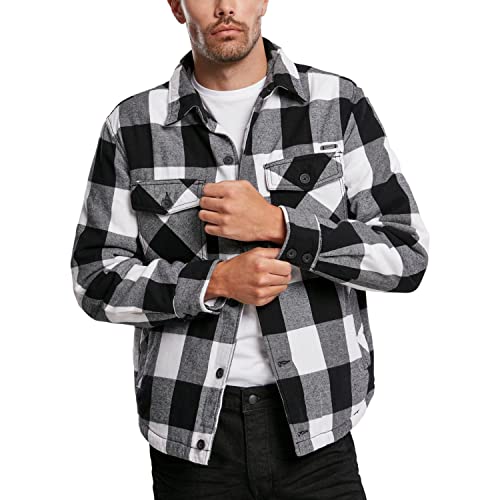 Brandit Luimberjacket, White-Black, Größe 5XL