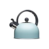 KitchenCraft Wasserkocher Living Nostalgia 1,3l in hellblau, Metall, 30 x 18 x 18 cm