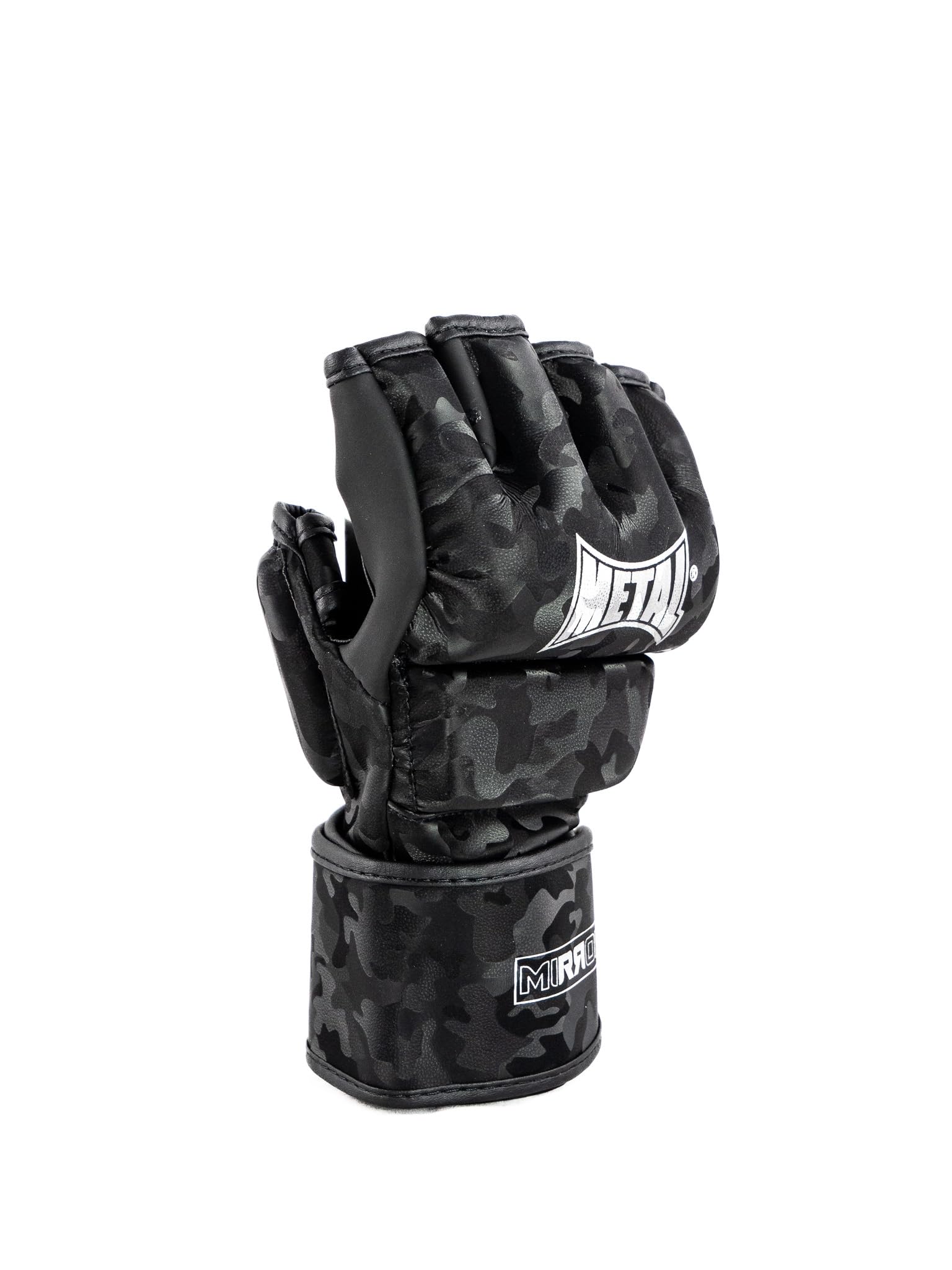 METAL BOXE Unisex – Erwachsene Gants Combat Libre-MMA Compétition Mirror L Handschuhe, Schwarz, Large