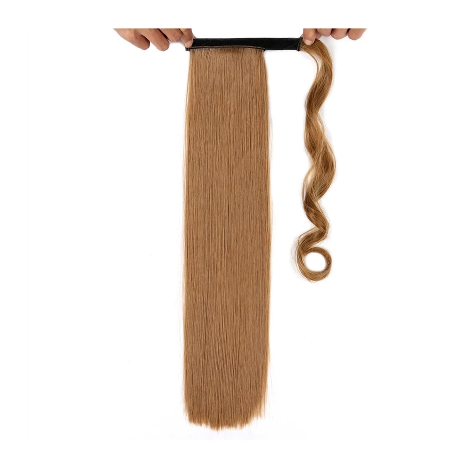 Pferdeschwanz Haarteil Lange, gerade Pferdeschwanz-Verlängerung, 55,9 cm, Wickel-Pferdeschwanz, natürliche synthetische Haarverlängerungen, for Anklipsen, gerades Pferdeschwanz-Haarteil for Frauen Pfe