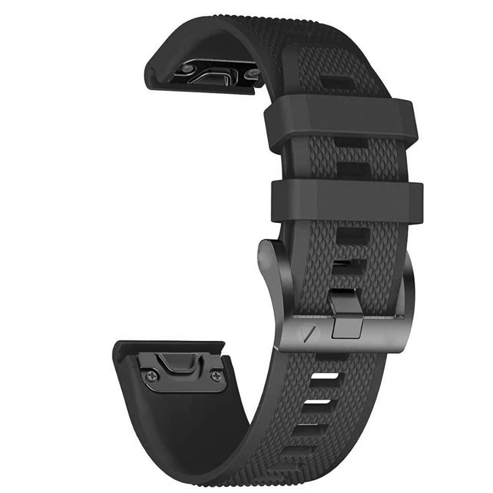 NEYENS Offizielles Silikon-Armband für Garmin Epix/Fenix 7 7X 5 5X Plus 6 6X Pro Band QuickFit Instinct2/Descent G1 Solar-Gürtel, 26mm Fenix 5X 6X Pro, Achat