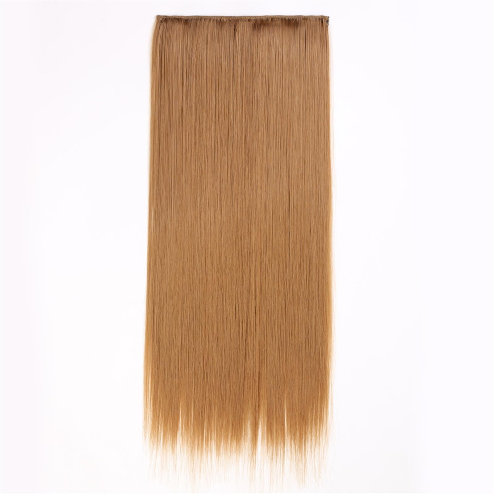 Clip-in-Haarverlängerungen Clip-in-Kunsthaarverlängerungen, 5 Clip-in-Haarverlängerungen, lange, glatte Frisur, Haarteil, Schwarz, Braun, Blond, 61 cm, Kunsthaar for Frauen Clip-in-Haarverlängerungen