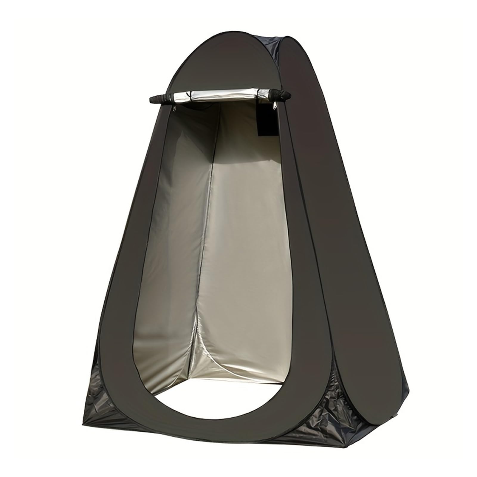 Camping Toilettenzelt Tragbares Umkleidezelt for Stranddusche und -Toilette, Sonnenschutz, Regenschutz, Sichtschutzzelt mit Fenster for das Badezimmer im Freien beim Camping(Black)