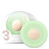 FOREO UFO 3 go Gesichtsmasken-Hautpflegegerät unterwegs – Feuchtigkeitscreme – Anti-Aging-Pflege – Vollspektrum-LED- und Rotlichttherapie – Thermotherapie – T-Sonic-Massage – kompakt – Pistachio