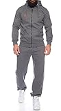 Finchman Finchsuit 1 Herren Jogging Anzug Trainingsanzug Sportanzug FMJS135, Darkgray, XXL