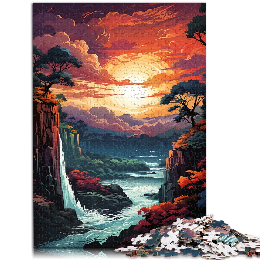 Puzzles, Geschenke, Spielzeug, Bezaubernde Sonnenuntergangslandschaft, 1000-teiliges Puzzle für Erwachsene, anspruchsvolles Puzzlespiel und Familienspiel, 1000 Teile (50 x 75 cm)