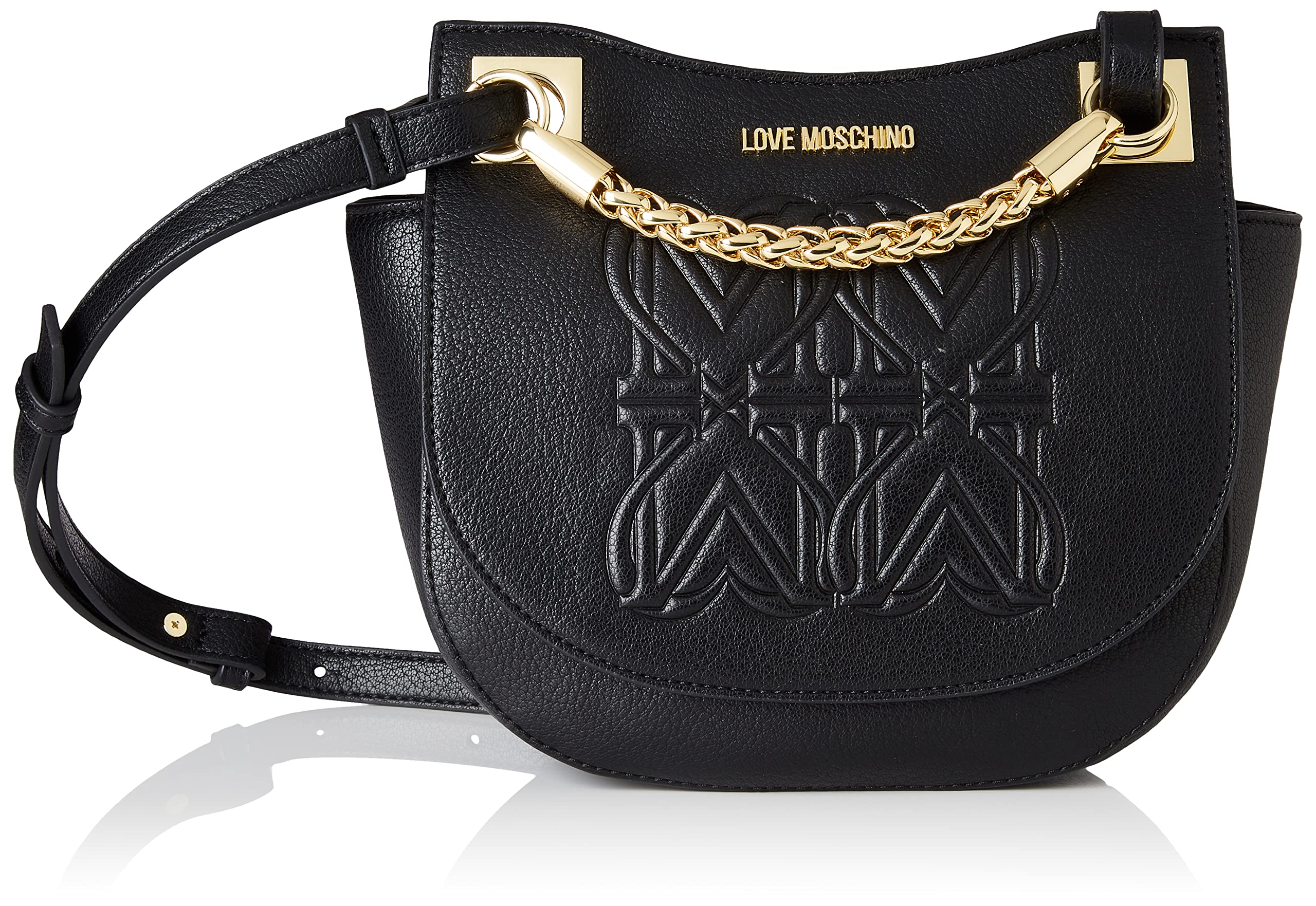 Love Moschino Damen Jc4337pp0fkc000 Umhängetasche, Schwarz, Einheitsgröße