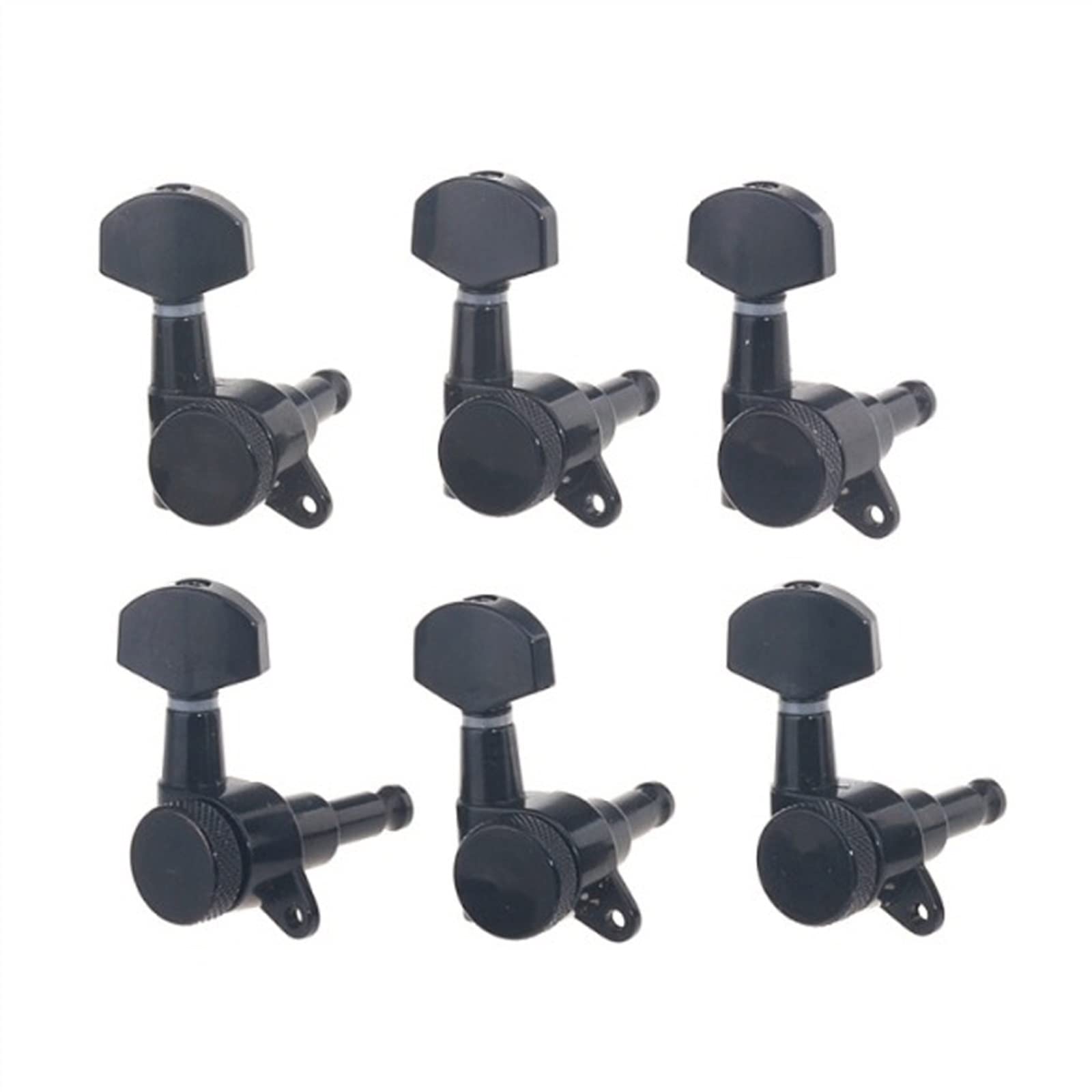 6 Inline Black Guitar Locking Tuners Tuning Machines Set Für For ST Für For TL Style Gitarre Stimmgeräte Ersatzteile für gitarren