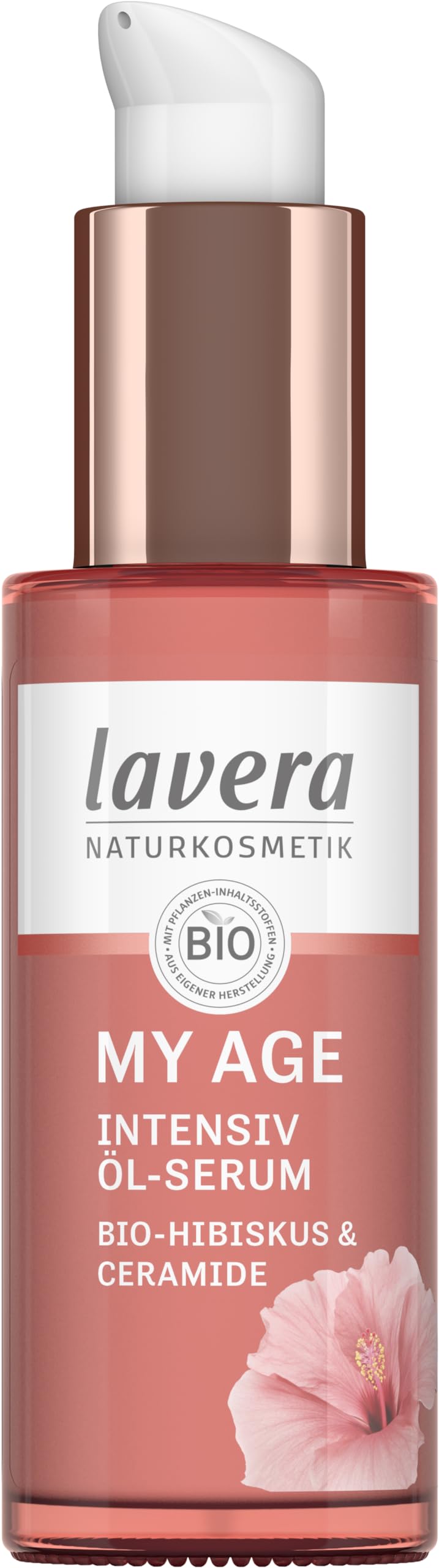 lavera MY AGE Öl-Serum - mindert Pigmentflecken - Gesichtspflege für reife Haut - feuchtigkeitsspendend- vegan - Naturkosmetik - 30 ml