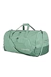 travelite Reisetasche groß XL, Kick Off, Leichte Tasche für Urlaub und Sport, Schwimmbad, Klinikaufenthalt, 70 cm, 120 Liter, Salbei