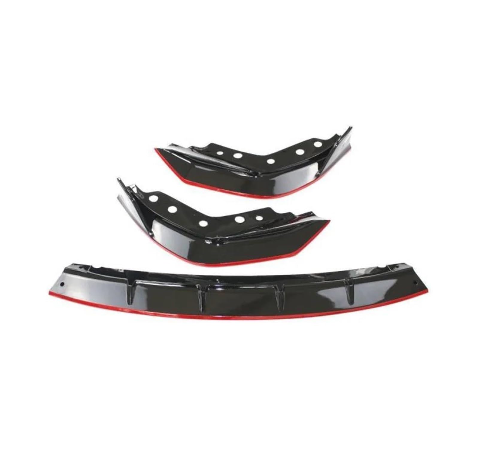 Splitter Für 3er G20 G28 2020 2021 2022 Frontspoilerlippe Spoiler Splitter Frontspoilerlippe FD Autospoiler Frontlippe(Black red)