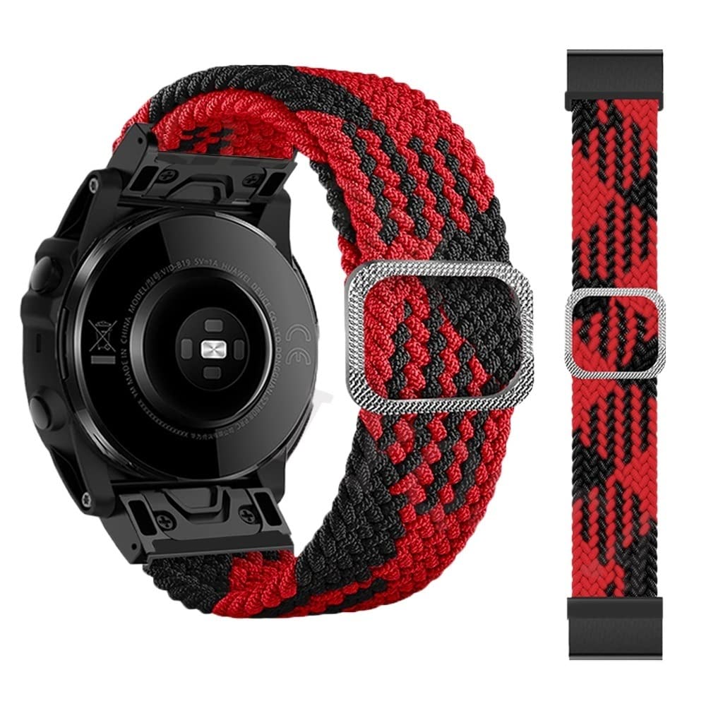 BANDKIT QuickFit 26 22 mm Smart-Armbänder für Garmin Fenix 6 6X Pro 5 5X Plus 3HR 7X 7 Easyfit Loop Nylon Uhrenarmband Smartwatch Handgelenkbänder, For Forerunner 935 945, Achat