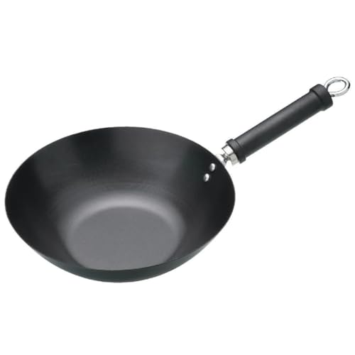 Kitchen Craft Pure Oriental Wok aus Carbonstahl mit Antihaftbeschichtung, 30 cm