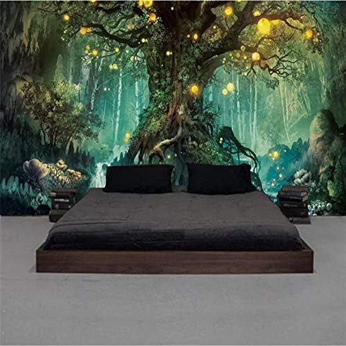 XLMING Dekorieren Wald Baum Wand 3D Tapeten Home Esszimmer Sofa Schlafzimmer Wohnzimmer TV Hintergrund-300cm×210cm