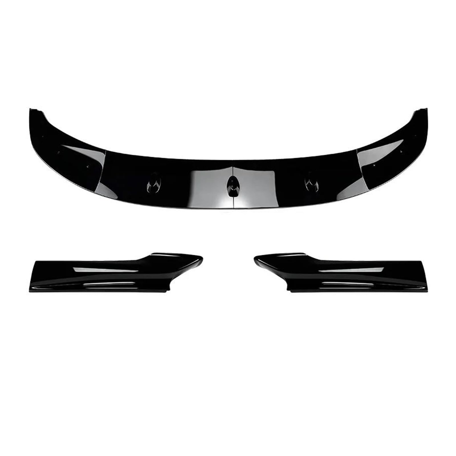 Splitter Für 5 Series F10 F11 Sport 2011-2017 Auto Vorderen Stoßfänger Lip Spoiler Diffusor Splitter Körper Kit Schürzen Abdeckung Schutz Trim Frontlippe(Glossy Black)