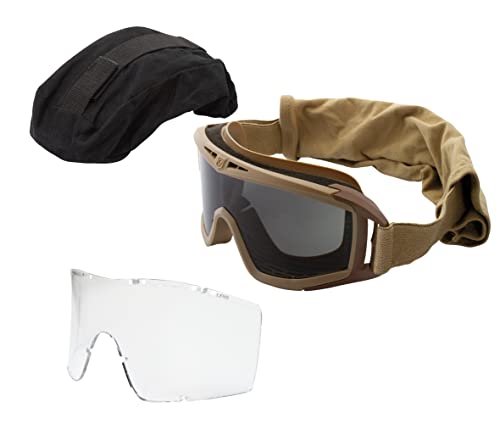 Revision Desert Locust Schutzbrille Essential Kit Clear & Smoke (Tan)