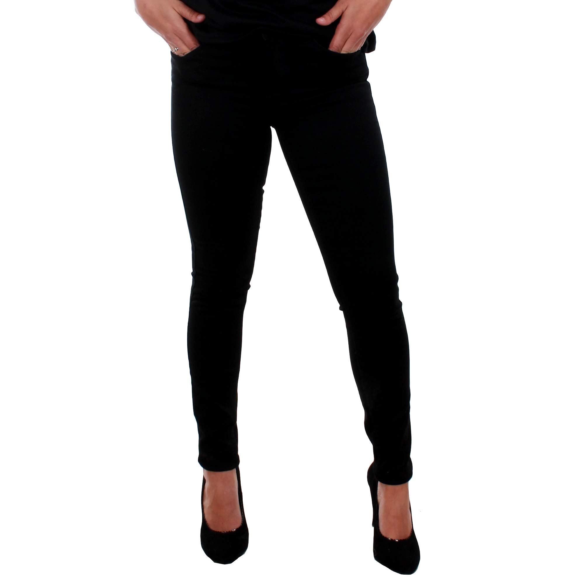 VERO MODA Womens Black Jeans Stretch