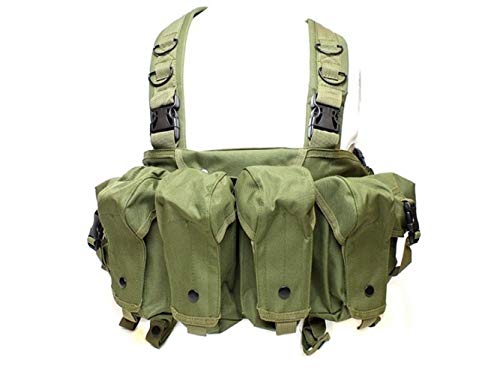 AK Chest Tactical Vest Militärausrüstung AK 47 Magazintasche Airsoft Paintball Jagdweste Im Freien Outdoor (Color : OD, Size : One size)