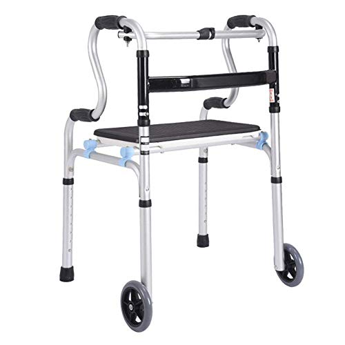 Rollator Walker, leicht, zusammenklappbar, verstellbar, Fahren, Behinderte, ältere Menschen, Gehhilfe, Krücken, Hilfslauf, Handlauf, Stern des Lichts, nach vorne laufen