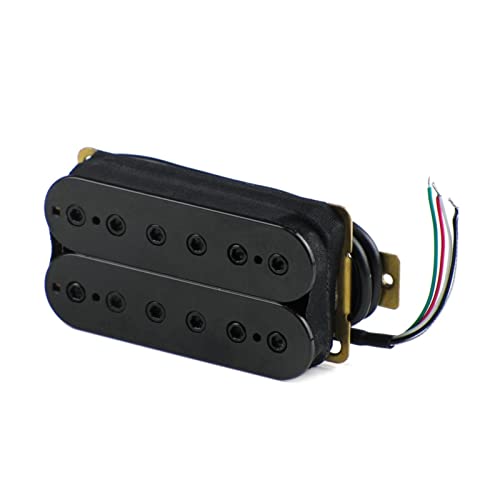 ZENGXUE Humbucker Pickup E-Gitarren-Pickup-Keramik-Magnet-Nacken- Oder Brückenposition Humbucker Tonabnehmer Set (Color : Black Bridge)