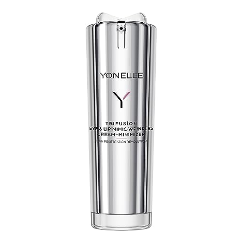 Yonelle Trifusion Gesichtscreme für Reduzierung Mimischer Falten - Feuchtigkeitscreme Gesicht - Falten Weg Soforteffekt - Anti Falten Crème mit Hyaluronsäure und Nanodisc Pharma Complex - 15 ml