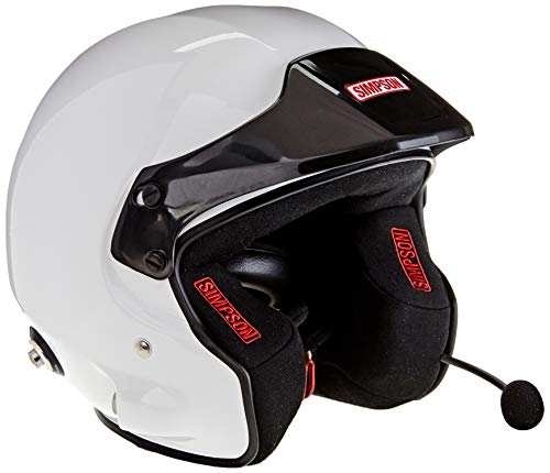 Simpson AA0130EG2M540018 Helm Rally 8859 Fia White Peak, XL