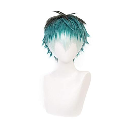 LINLINCD Cosplay wig Division Rap Kampfhypnose MIC Sasara Nurude Kurze Perücke Cosplay Kostüm Hitzebeständige Kunsthaar Karneval Party Perücken