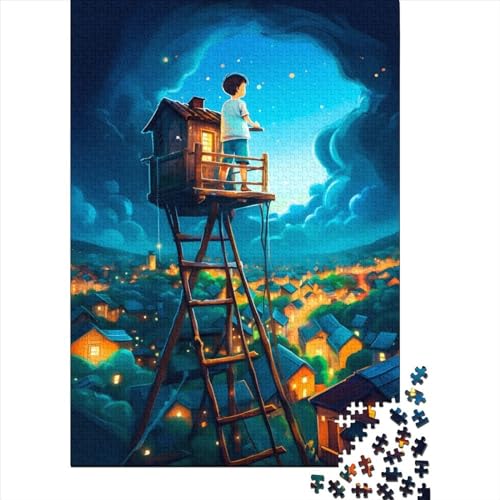 Child Dream Holzpuzzle für Erwachsene und Jugendliche von schwierigen, anspruchsvollen Puzzles mit 1000 Teilen für anspruchsvolle Puzzlespiele und Familienspiele, 75 x 50 cm