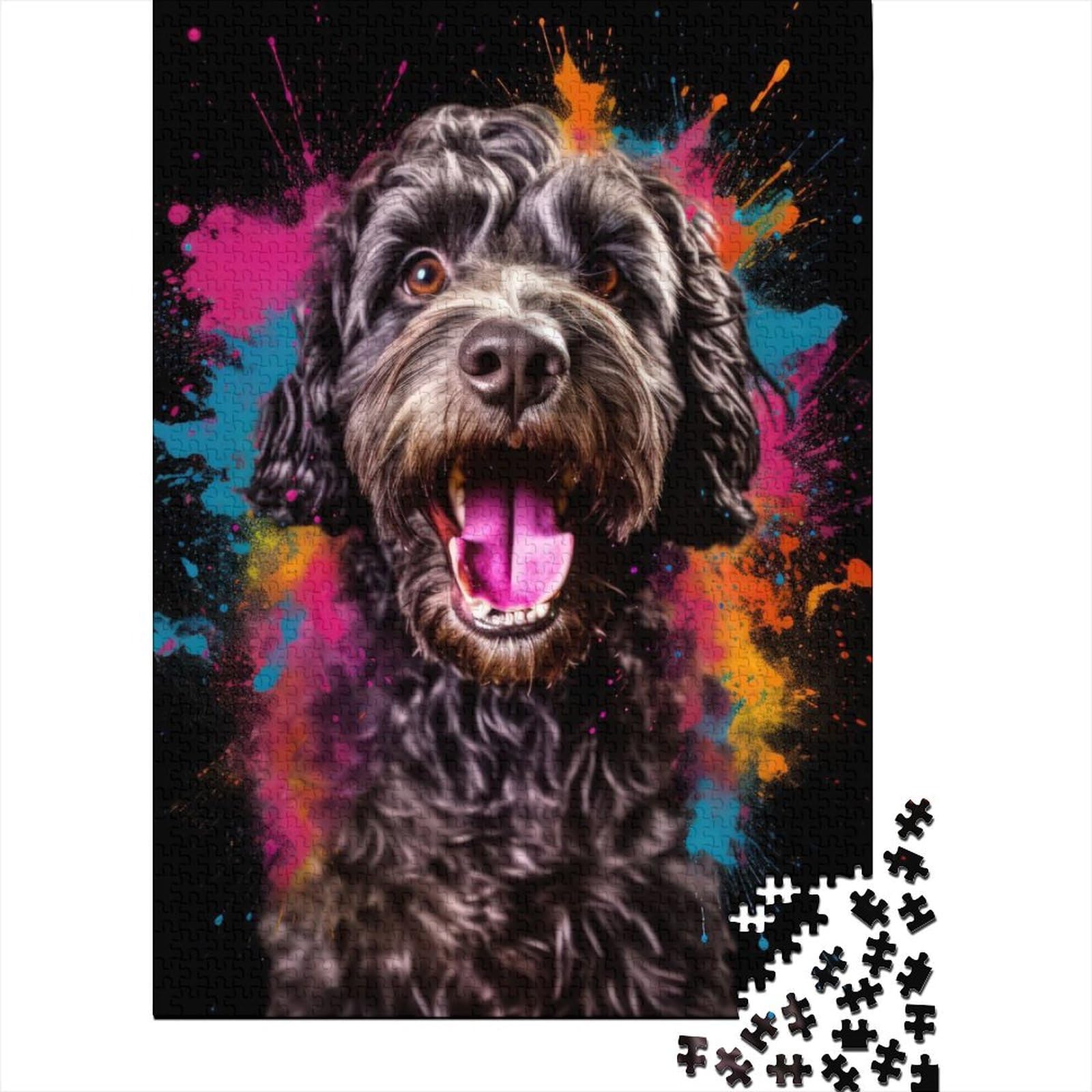 Puzzle für Erwachsene, 1000 Teile, Cockapoo, Holzpuzzle, Erwachsenenpuzzle, Lernspiel, Herausforderungsspielzeug, 75 x 50 cm