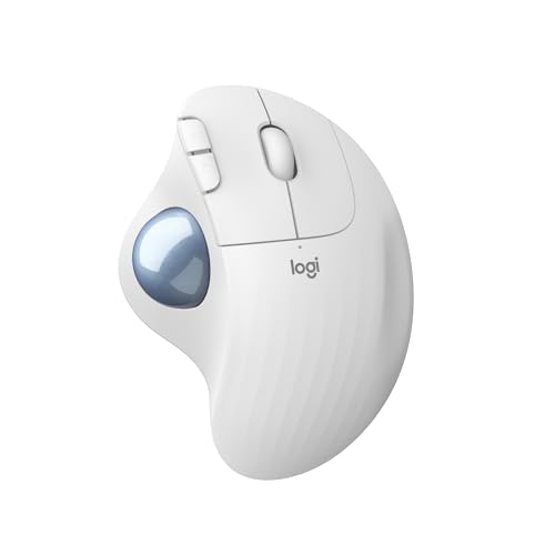 Logitech MX Ergo Funk-Trackball Optisch Ergonomisch, Integrierter Trackball, Wiederaufladbar Schwarz