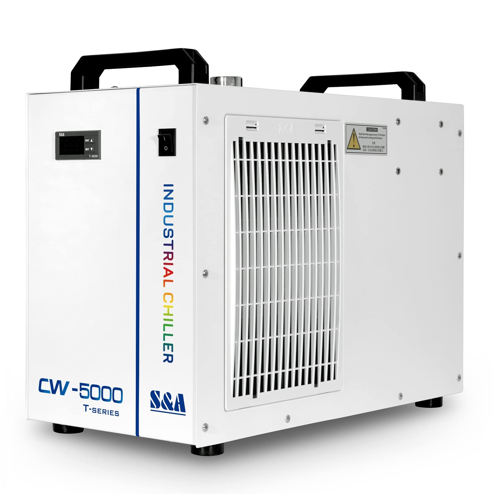 S&A Genuine CW-5000TG EU Stock Industrielle Wasserkühler Wasserkühlmaschine Industrial Water Chiller für 60W 70W 80W 100W CO2-Lasergravier- und Schneidmaschine